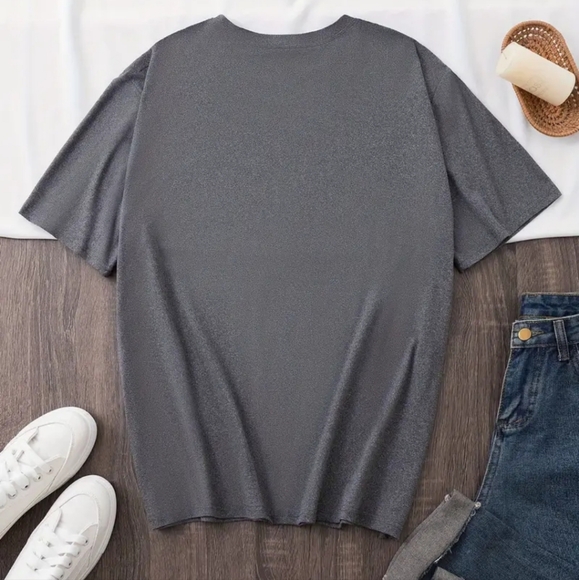 🆕️"HUSTLE" GRAY T'SHIRT WITH MONEY LOGO GRAPHICS/WOMENS XL - Picture 8 of 14